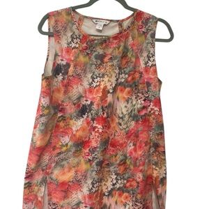 Floral Sleeveless Top - Multicolor
